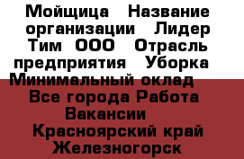 Мойщица › Название организации ­ Лидер Тим, ООО › Отрасль предприятия ­ Уборка › Минимальный оклад ­ 1 - Все города Работа » Вакансии   . Красноярский край,Железногорск г.